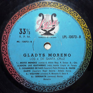 Gladys Moreno : Embajadora De La Cancion (LP, Album)