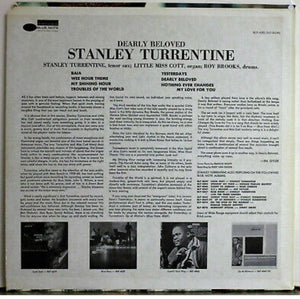 Stanley Turrentine : Dearly Beloved (LP, Album, RE)