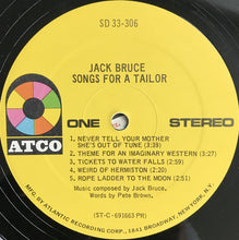 Load image into Gallery viewer, Jack Bruce : Songs For A Tailor (LP, Album, PR )
