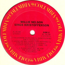 Laden Sie das Bild in den Galerie-Viewer, Willie Nelson : Willie Nelson Sings Kristofferson (LP, Album, Ter)
