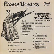Charger l'image dans la galerie, Mariachi Nuevo Tecalitlán De Pepe Y Juan* : Pasos Dobles (LP, Album)
