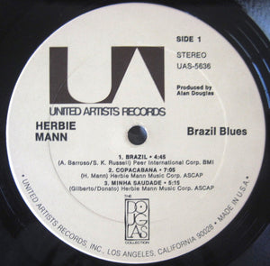 Herbie Mann : Brazil Blues (LP, Album, RE)