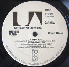 Laden Sie das Bild in den Galerie-Viewer, Herbie Mann : Brazil Blues (LP, Album, RE)
