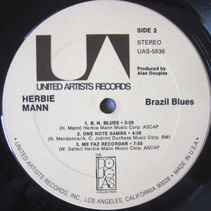 Herbie Mann : Brazil Blues (LP, Album, RE)