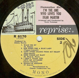 Dean Martin : I'm The One Who Loves You (LP, Album, Mono)