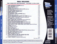 Laden Sie das Bild in den Galerie-Viewer, Paul Williams (9) : The Complete Recordings 1952-1956 - Volume 3 (CD, Comp)
