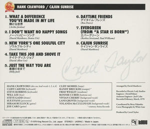 Hank Crawford : Cajun Sunrise (CD, Album, RE)