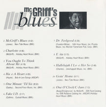 Load image into Gallery viewer, Jimmy McGriff With Eric Leeds, Bill Easley, Dr. Fink, Bernard Purdie : McGriff&#39;s Blues (CD, Comp)

