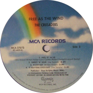The Crusaders : Free As The Wind (LP, Album, RE)
