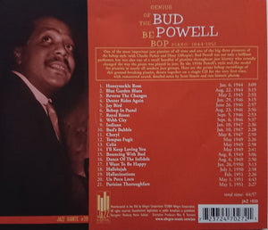 Bud Powell : Genius Of The Be Bop Piano: 1944-1951 (CD, Comp)