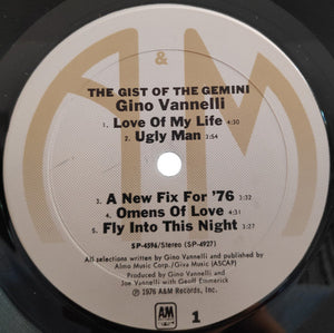 Gino Vannelli : The Gist Of The Gemini (LP, Album, Mon)