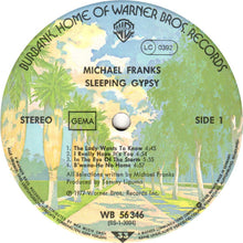 Load image into Gallery viewer, Michael Franks : Sleeping Gypsy (LP, Album)
