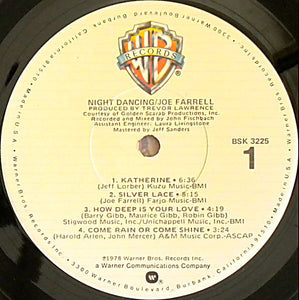 Joe Farrell : Night Dancing (LP, Album, Win)