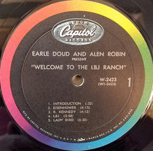 Laden Sie das Bild in den Galerie-Viewer, Earle Doud And Alen Robin : Welcome To The LBJ Ranch! (LP, Mono)
