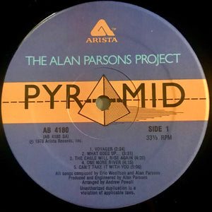 The Alan Parsons Project : Pyramid (LP, Album, Hub)