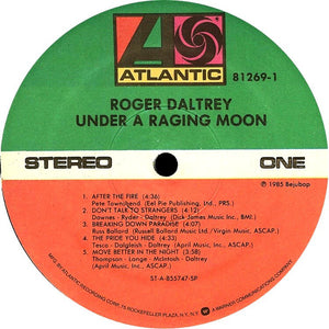 Roger Daltrey : Under A Raging Moon (LP, Album, SP )