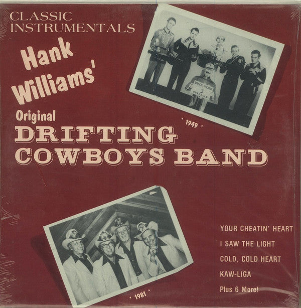 Drifting Cowboys : Classic Instrumentals Hank Williams' Original Drifting Cowboys Band (LP, Album)