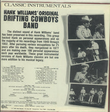 Laden Sie das Bild in den Galerie-Viewer, Drifting Cowboys : Classic Instrumentals Hank Williams&#39; Original Drifting Cowboys Band (LP, Album)

