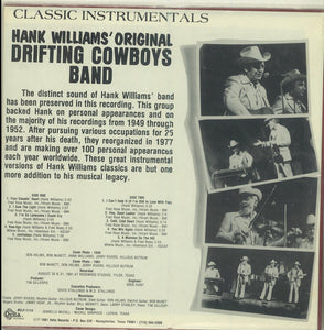 Drifting Cowboys : Classic Instrumentals Hank Williams' Original Drifting Cowboys Band (LP, Album)
