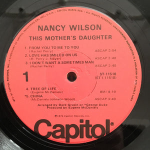 Nancy Wilson : This Mother's Daughter (LP, Album)