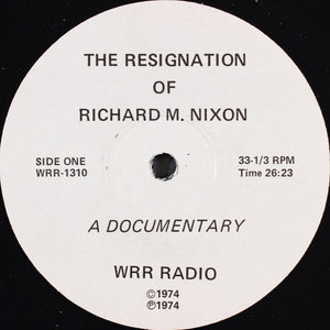 G. Guy Gibson : The Resignation Of Richard M. Nixon (LP)