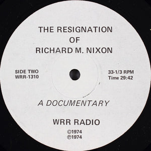 G. Guy Gibson : The Resignation Of Richard M. Nixon (LP)