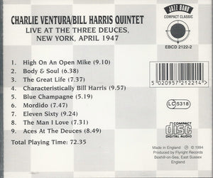 Charlie Ventura/Bill Harris Quintet : Live At The Three Deuces (CD, Comp)
