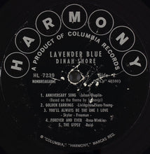 Load image into Gallery viewer, Dinah Shore : Lavender Blue (LP, Styrene)
