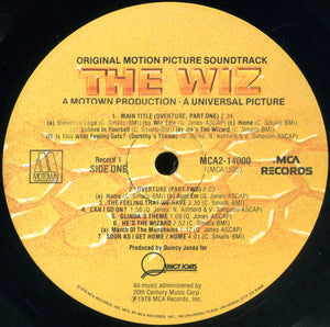 Various : The Wiz (Original Motion Picture Soundtrack) (2xLP, Album, Pin)