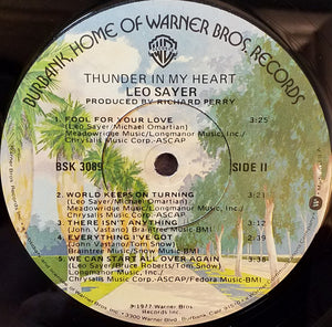 Leo Sayer : Thunder In My Heart (LP, Album, Los)