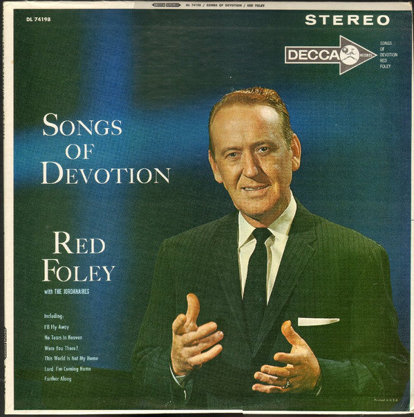 Red Foley With The Jordanaires : Songs Of Devotion (LP, Album, RP)