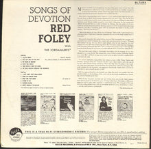 Charger l&#39;image dans la galerie, Red Foley With The Jordanaires : Songs Of Devotion (LP, Album, RP)
