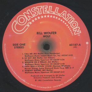 Bill Wolfer : Wolf (LP, Album, AR)
