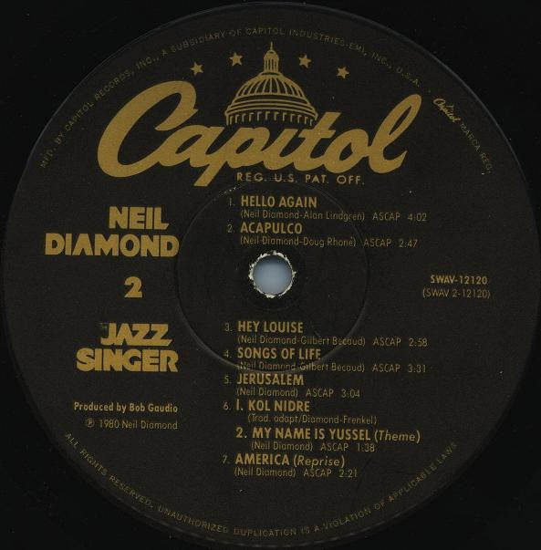 Neil Diamond Records, Vinyl & LP\'s