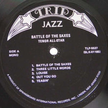 Laden Sie das Bild in den Galerie-Viewer, Various : Battle Of The Saxes Tenor All Stars 1945 (LP, Comp, Mono, RE)
