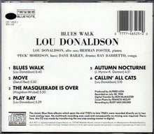 Laden Sie das Bild in den Galerie-Viewer, Lou Donaldson : Blues Walk (CD, Album, RE)
