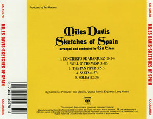 Miles Davis : Sketches Of Spain (CD, Album, RE, RM, RP)