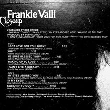 Load image into Gallery viewer, Frankie Valli : Closeup (LP, Album, Mon)
