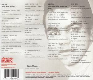 Johnny Mathis : Those Were The Days / Love Theme From "Romeo & Juliet" (2xCD, Album, Comp, RE)