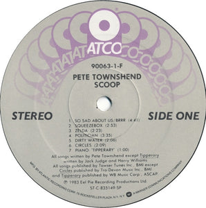 Pete Townshend : Scoop (2xLP, Album, SP )