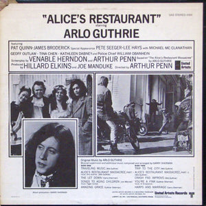 Arlo Guthrie, Garry Sherman : Alice's Restaurant (Original Motion Picture Score) (LP, Album)