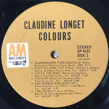 Laden Sie das Bild in den Galerie-Viewer, Claudine Longet : Colours (LP, Album, Ter)
