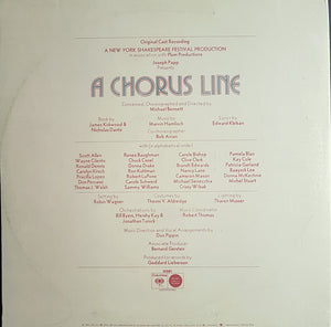 Various : A Chorus Line - Original Cast Recording (LP, Album, Pit)