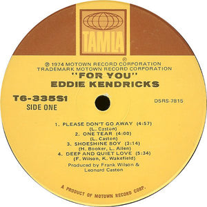 Eddie Kendricks : For You (LP, Album, Gat)