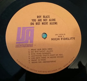 Roy Black : You Are Not Alone (Du Bist Nicht Allein) (LP, Album)