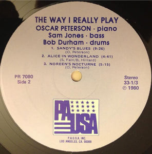 Oscar Peterson : The Way I Really Play (LP, Album, RE)