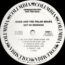 Laden Sie das Bild in den Galerie-Viewer, Jules And The Polar Bears : Got No Breeding (LP, Album, Promo, San)
