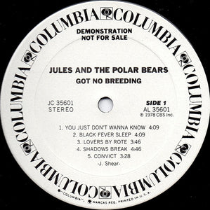 Jules And The Polar Bears : Got No Breeding (LP, Album, Promo, San)