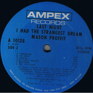 Mason Proffit : Last Night I Had The Strangest Dream (LP, Album, ARP)