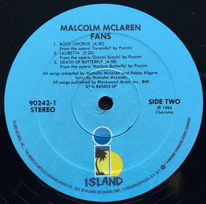 Malcolm McLaren : Fans (LP, Album, Spe)